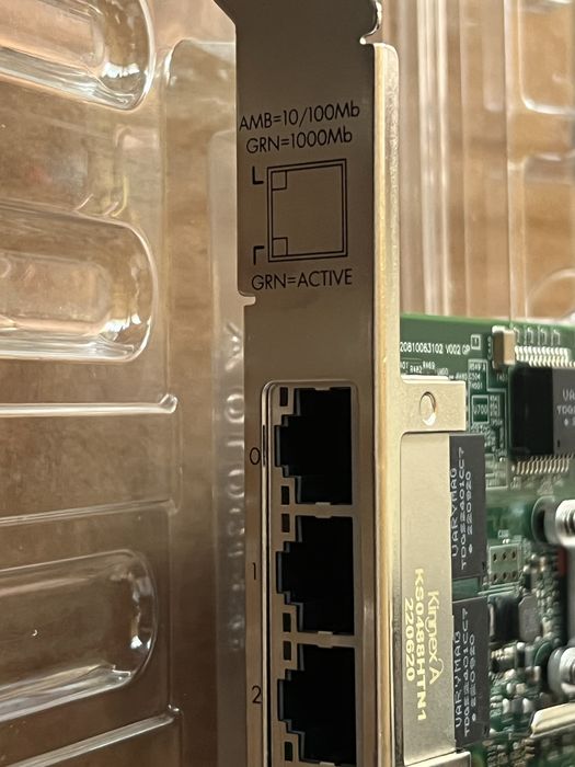 placă de rețea server profesională quad-port