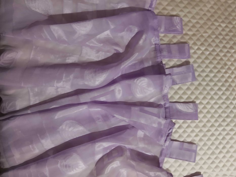 Пердета,лилави,два броя с  панделки за връзване ,разделяне ,декорация
