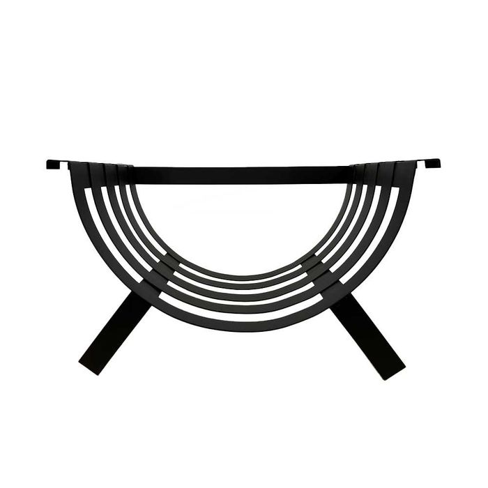 Suport pentru lemne – Design modern - Tablă 2 mm - Negru Mat