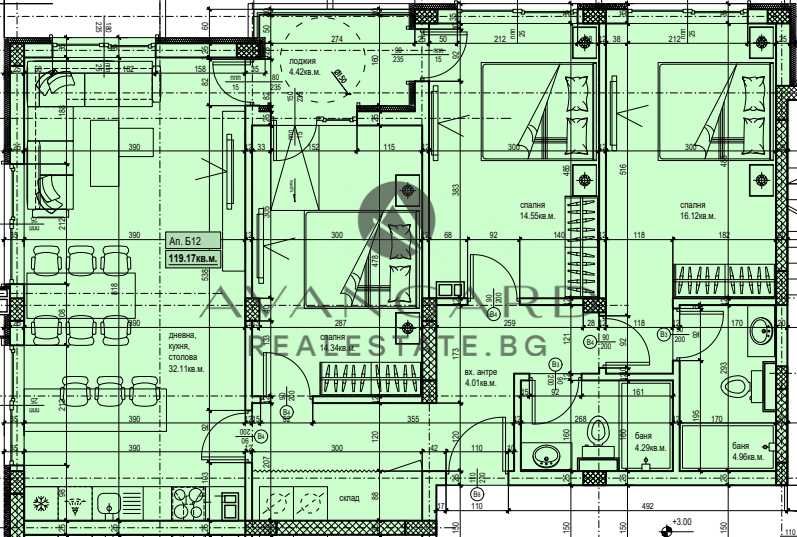 Продава се Четиристаен апартамент в Пловдив, Прослав - 139 кв.м за 805 €/кв.м - Снимка #2