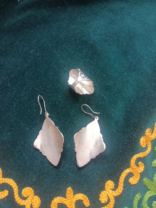 Продам серябрянный комплект (серьги + кольцо)
Красивый