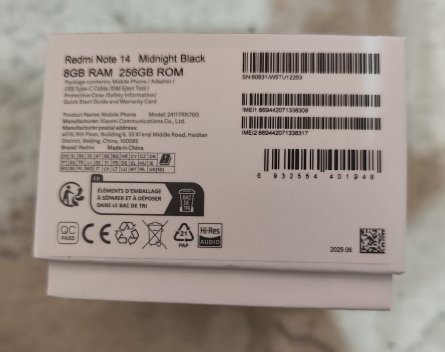 Продам Redmi not 14 8 256gb