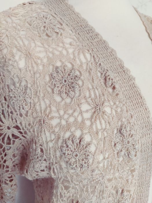 Cardigan croșetat manual