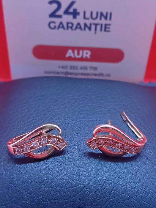 Cercei aur 14k 3.95g (B.24744 AG31 Barboi) Garantie 2 ani!