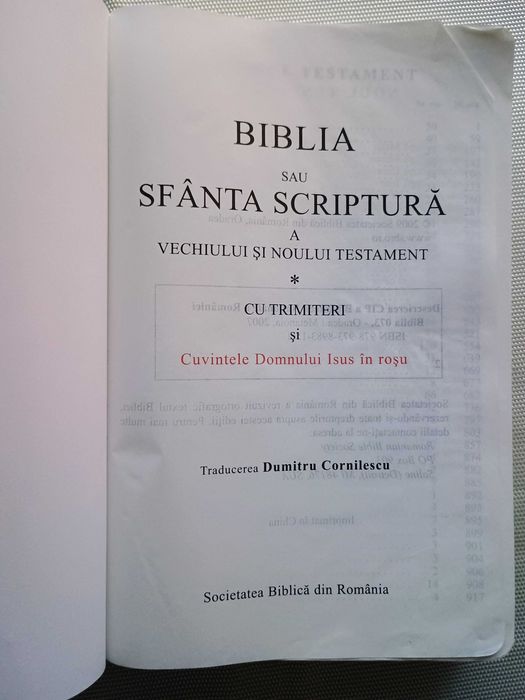 Biblia sau Sfanta Scriptura a Vechiului si Noului Testament