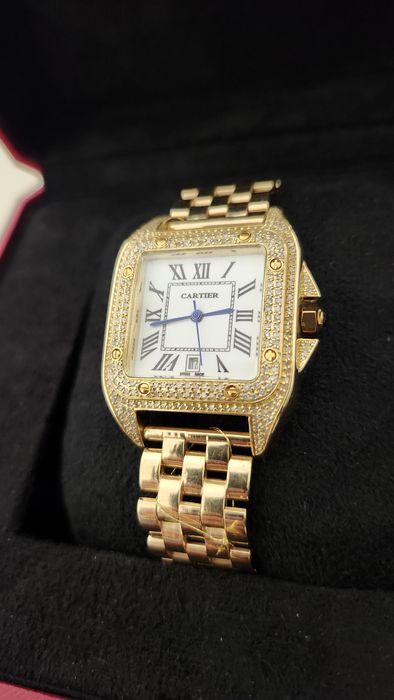 Золотые часы Cartier