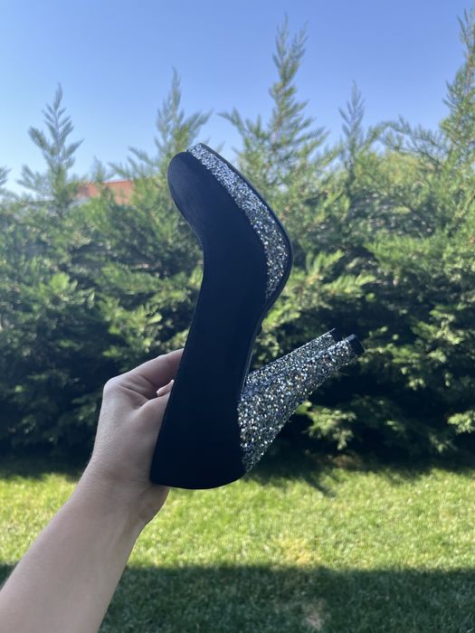 Pantofi cu toc marimea 35, pantoful galben