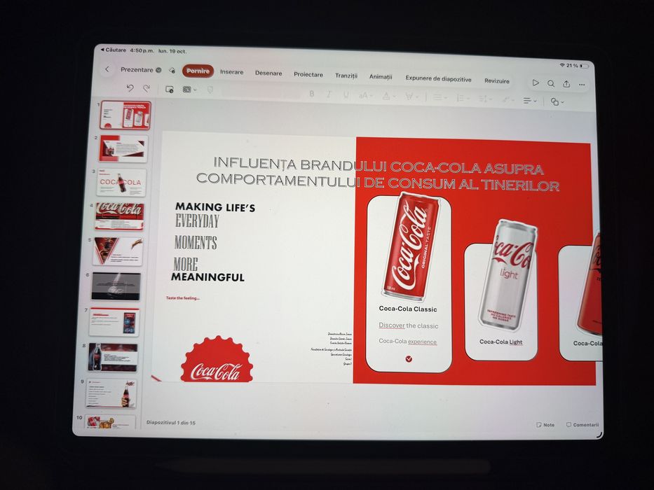 Realizez prezentări PowerPoint și Canva pentru elevi și studenți .