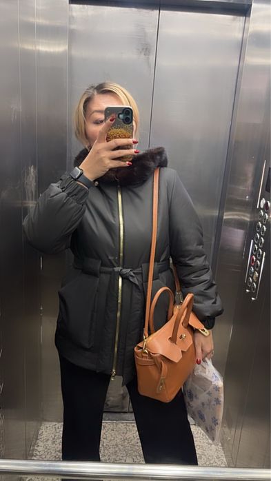 Куртка пуховик с норкой