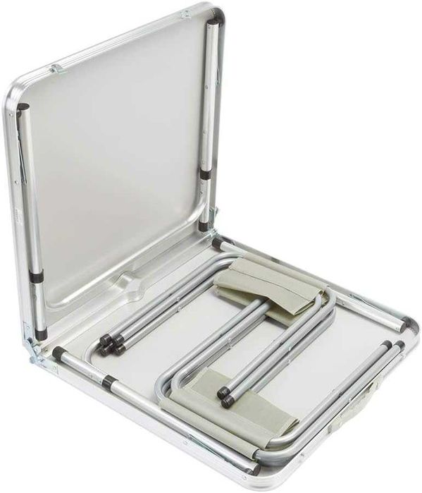 Преносима Алуминиева маса WerkBull с 4 стола,90x70x70 см