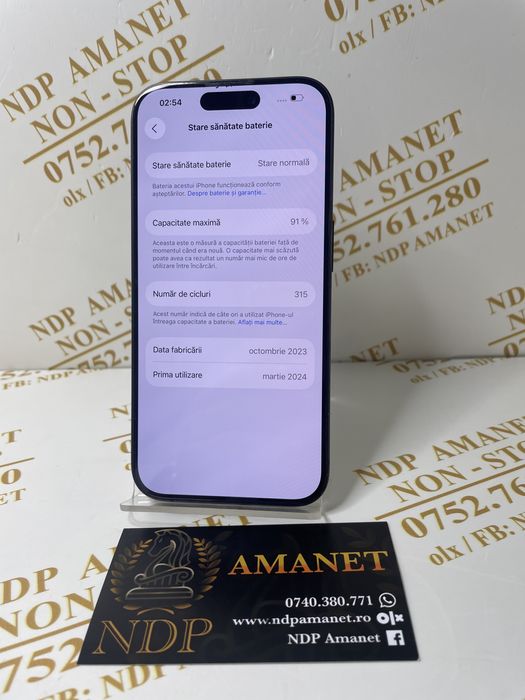 NDP Amanet Braila Iphone 15 Pro 256gb (45577)