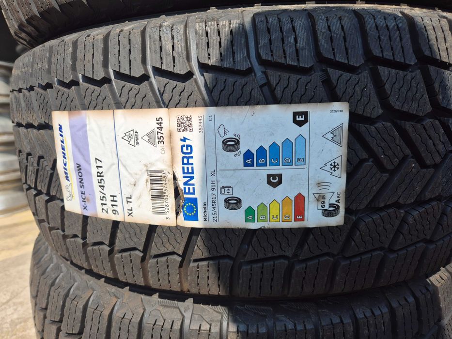 4 Anvelope M+S IARNA - 215/45/17 - Michelin ICE SNOW - NOU - DOT 2022 !
