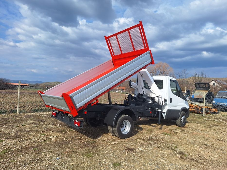 Iveco daily 65c15 detarat 3,5t basculabil și macara