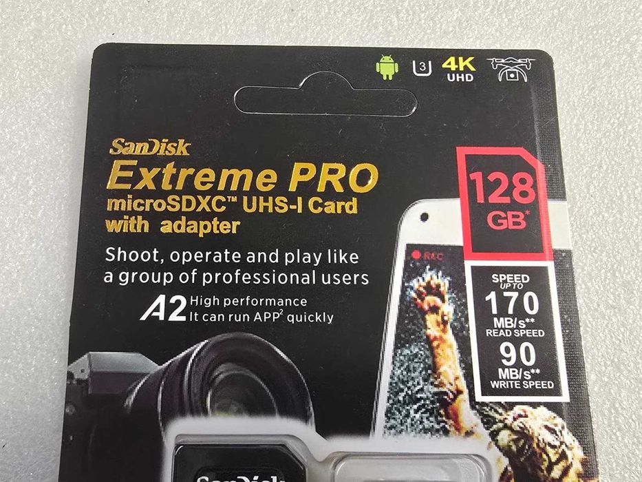 Card memorie SanDisk Extreme PRO 128 GB MicroSDXC UHS-I Class 10