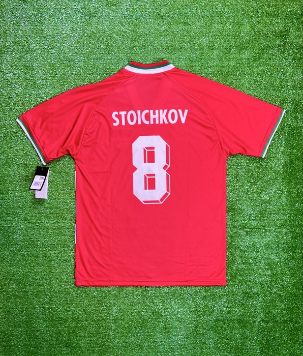 Ретро футболна тениска на България/Стоичков/1994