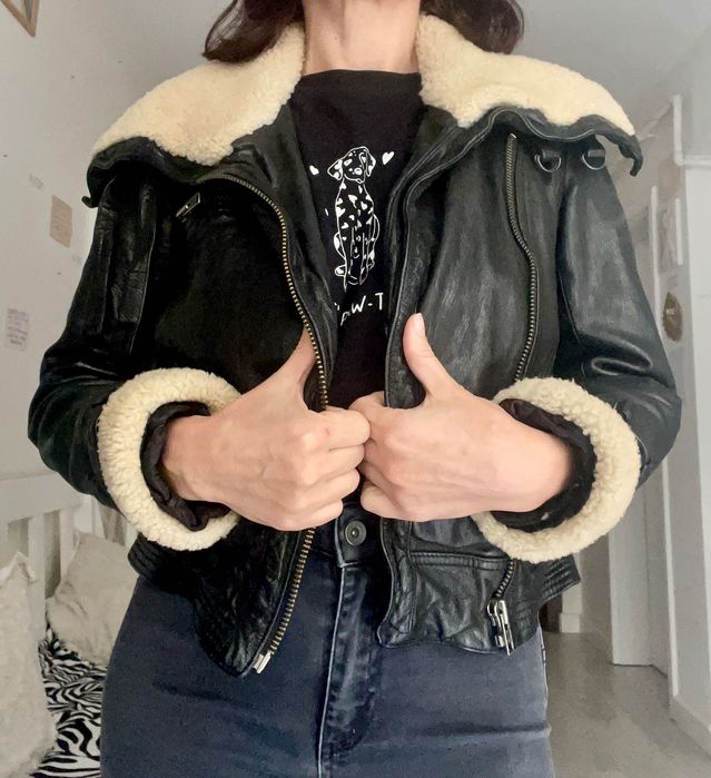 Geaca de piele French Connection