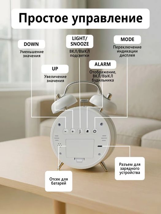 Электронный часы будильник