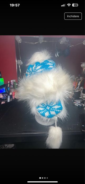 caciula din blana de vulpe