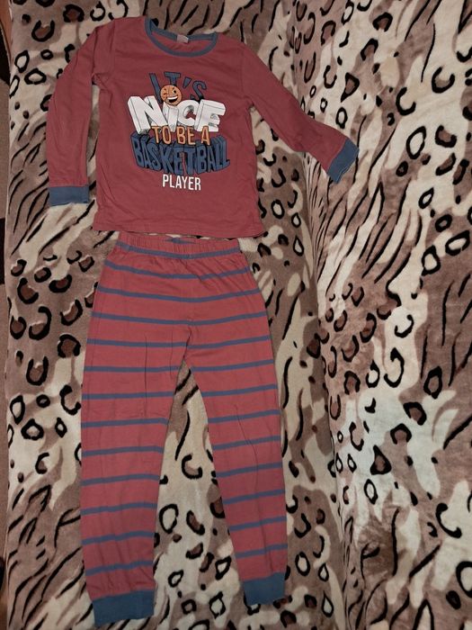 LOT 4 perechi pijamale copii, 100% bumbac, marimea 122-128