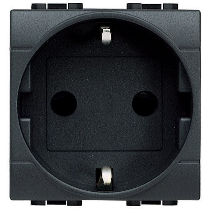 Priza schuko 2M Bticino Living Light L4141 ideala pentru exterior