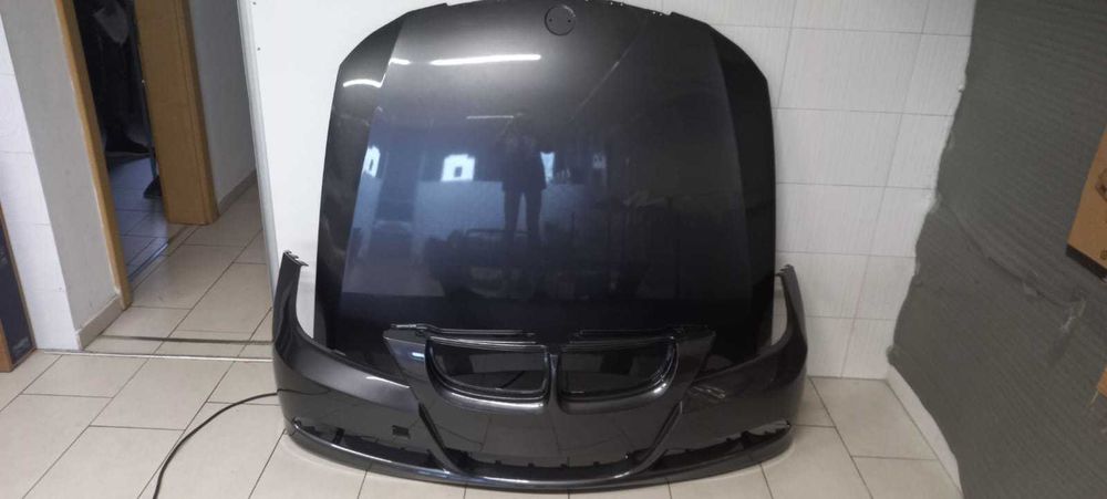 Pachet Bara&Capota Fata Motor BMW E90 An 2005-2009 (A22 (Gri))
