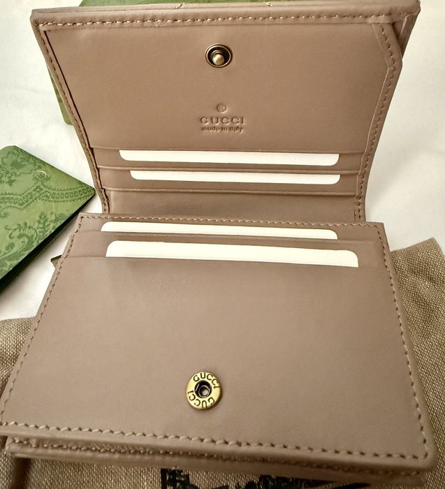 Дамски портфейл Gucci естествена кожа пълен комплект