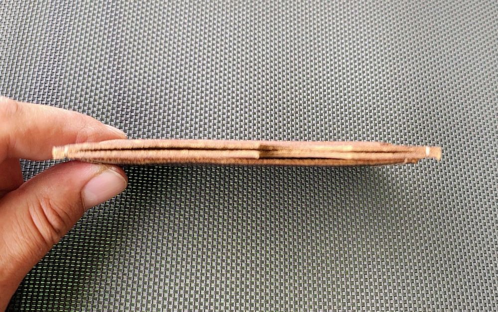 Portofel din piele naturală lucrat manual potrivit pentru moto/outdoor