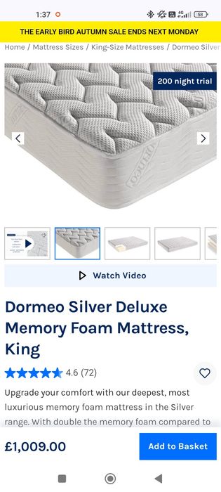 Saltea Dormeo Silver Deluxe