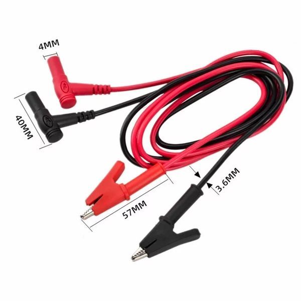 Кабели за мултицет с крокодилски щипки 105см