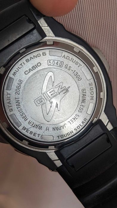 Ceas G-Shock Giez GS-1300 screwback tough solar multiband5 20bar wr