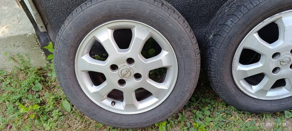 Jante aliaj R15 Opel cu cauciucuri