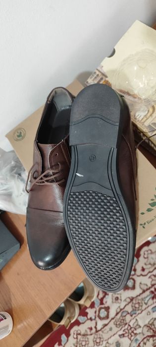 Туфли кожаные коричневые