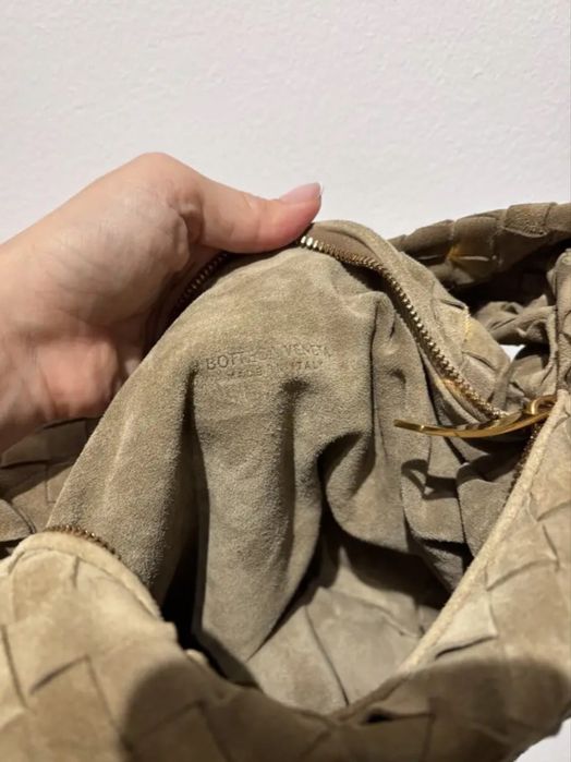 Bottega Veneta Jodie Small Taupe Suede