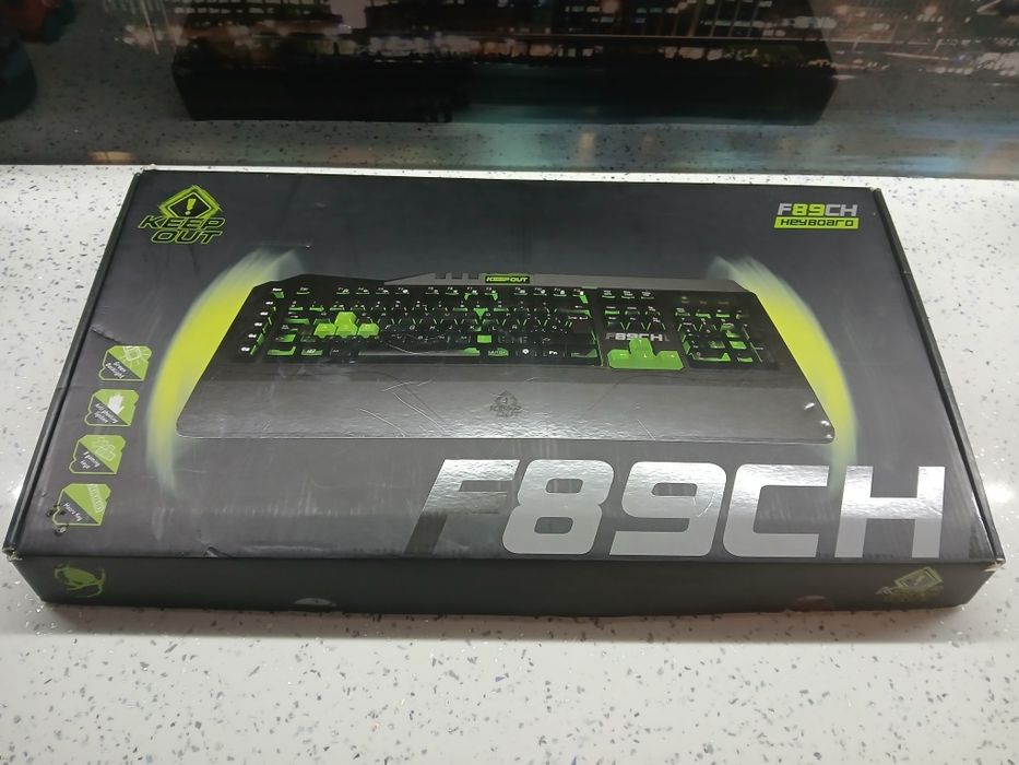 Keep Out F89CH LED Геймърска клавиатура черен