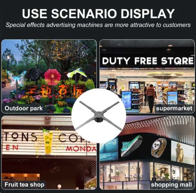 62 см 3D голограмма проектор