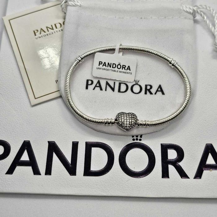 Brățară Pandora cu cristale - Argint 925, in cutie