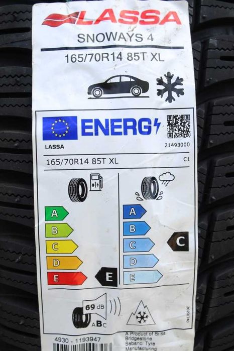 Anvelope iarna noi 165/70R14 85T, XL, Lassa
