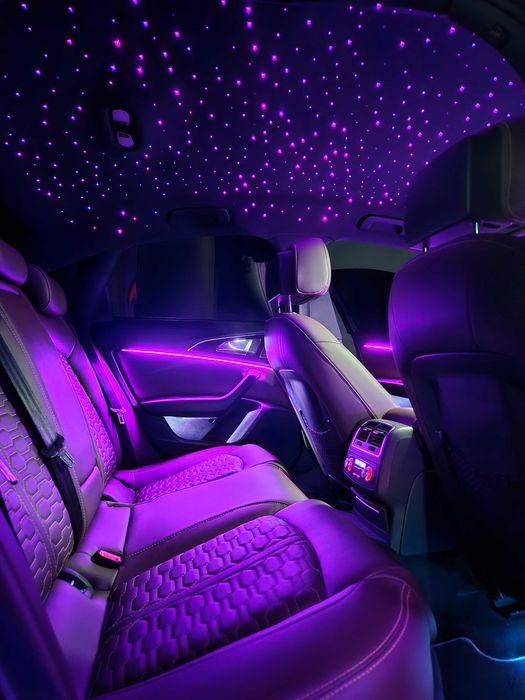 Material textil/alcantara retapitare Audi + kit plafon instelat