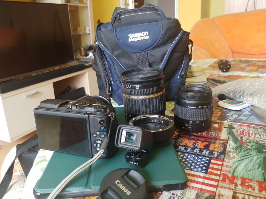 Canon m3 + electronic viewfinder