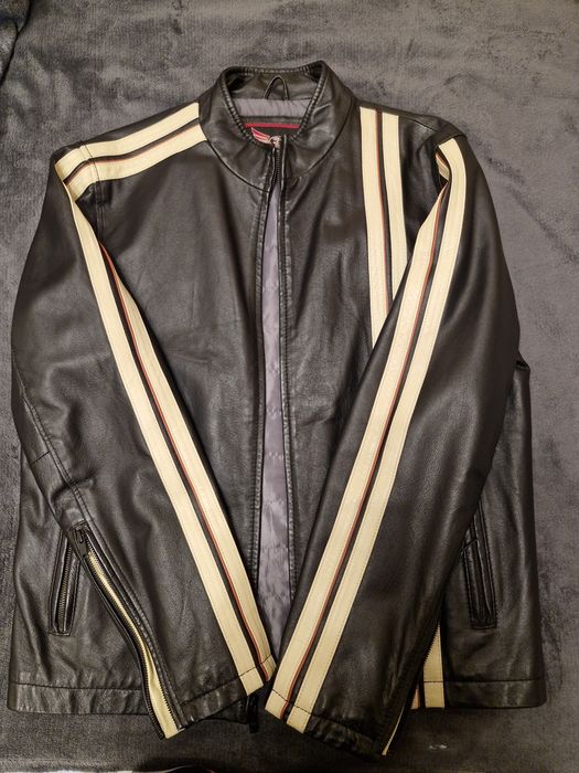 Jacheta piele motobiker barbati Street Legal