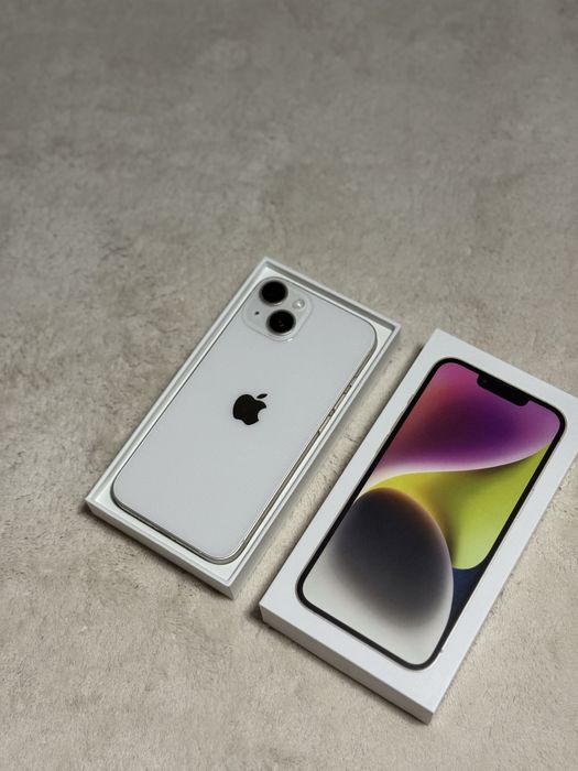 iPhone 14 Alb impecabil 128 GB 91% full box 5G