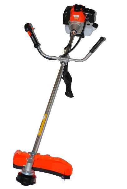 Тример за трева с прав прът Greenyard - моторен - 52 куб.см със самар, циркулярен диск, корда,очила, 100 мл масло