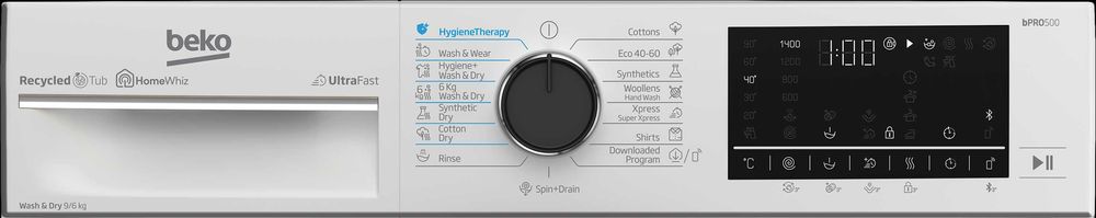 Нова инверторна пералня със сушилня Beko B5DFT59447W  9/6 кг