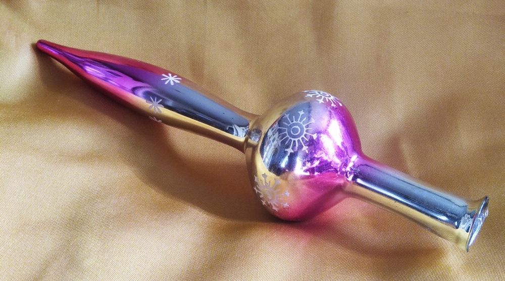 Навершия пики на ёлку , стеклянные игрушки