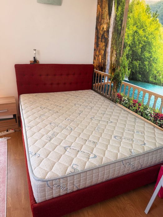Pat cu saltea (1,40 x 2m )