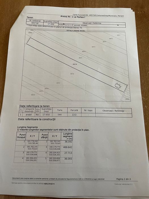 Vând terenuri Periam