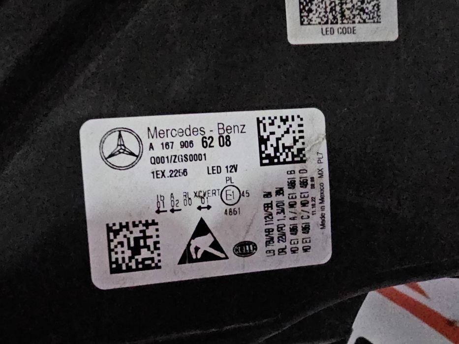 Far dreapta multibeam led Mercedes GLS X167 dupa 2019 cod A1679066208