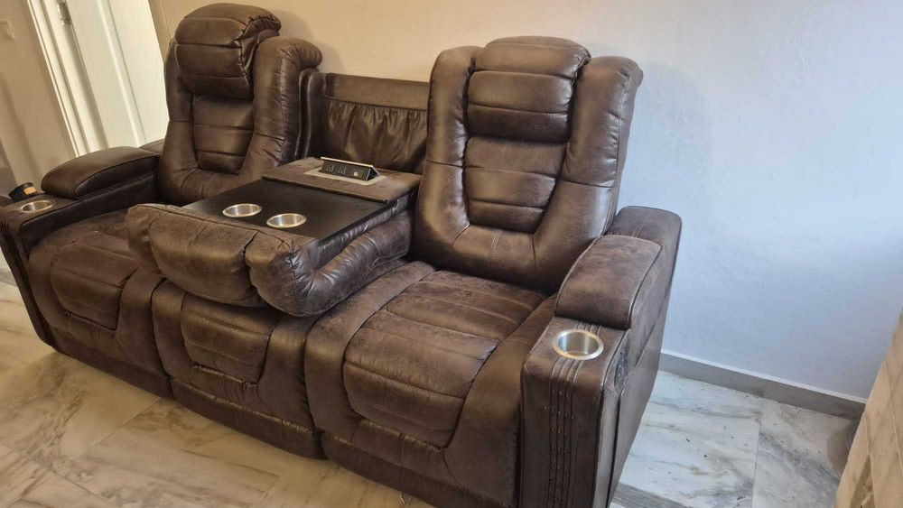 canapele din piele import SUA