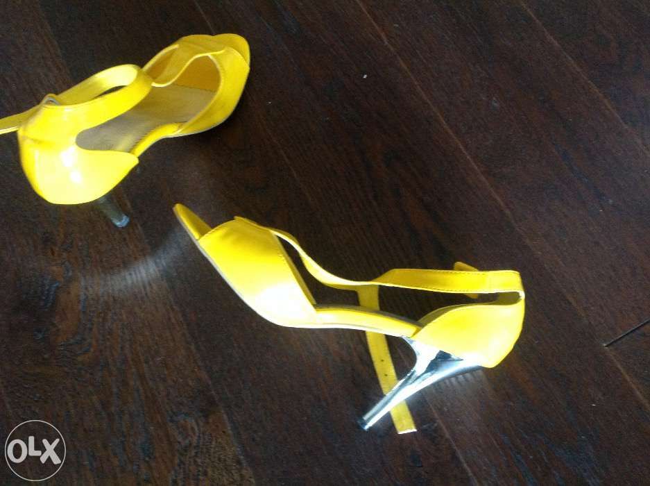 Sandale galben neon