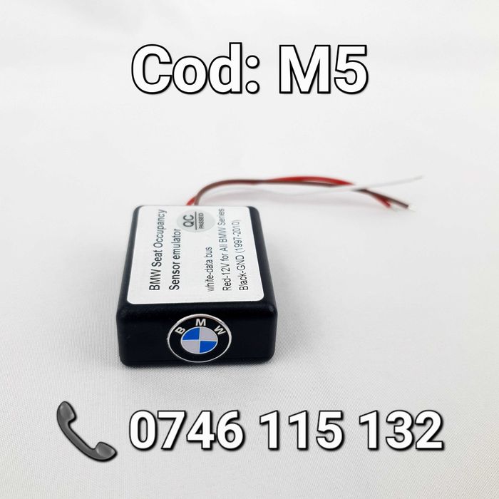 Modul Plasă Scaun BMW–Cu 3 Fire–Passenger Occupancy Sensor(SBE)–DIP Switch–Anulator Eroare Airbag Pasager–E36 E39 E46 E53 E60 E61 E63 E65 E87 E90 – M5
